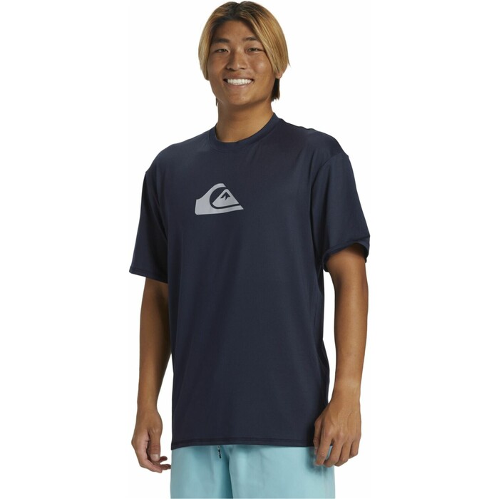 2024 Quiksilver Mens Everyday Surf UV50 Short Sleeve Surf T-Shirt  AQYWR03135 - Dark Navy